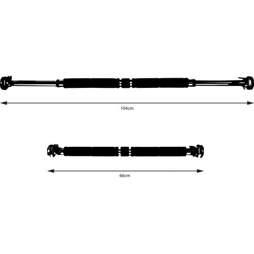 Турник  SportVida 66-104 см SV-HK0279 - фото №4